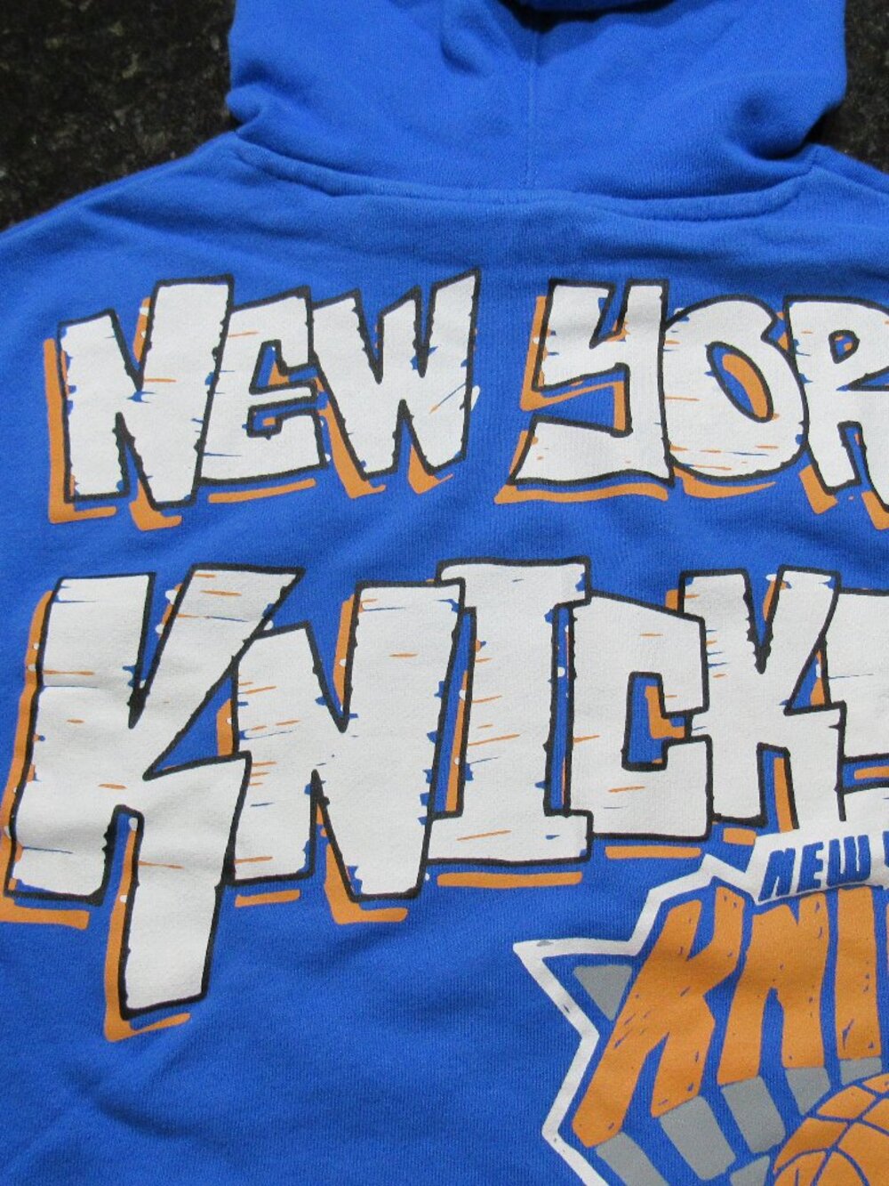 NBA-branded New York Knicks Cotton-On Kid Size 8 Sleeveless Hoodie Pullover Vest - Picture 9 of 16